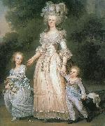 unknow artist Marie Antoinette with her children France oil painting artist